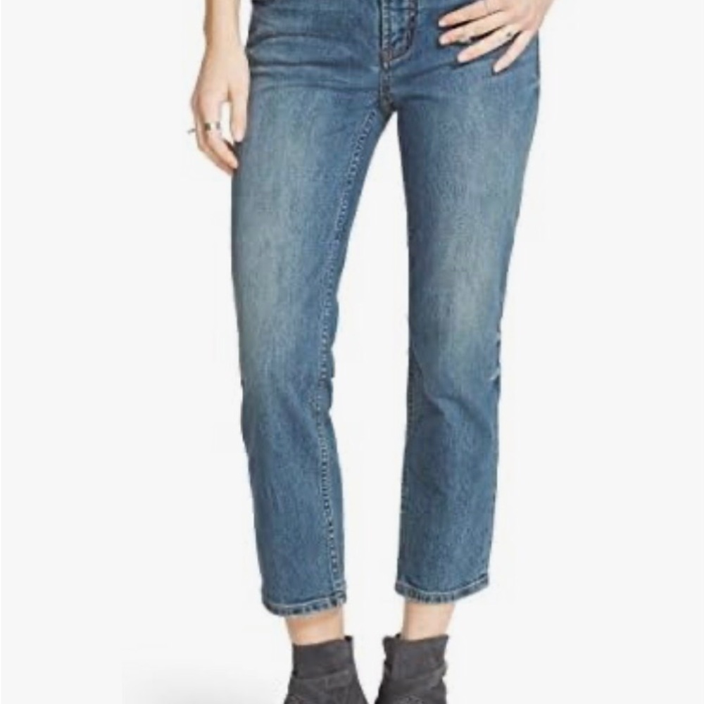 Free People Jasper Jean Harbor Jeans Women’s 25 Blue Cropped Distressed New